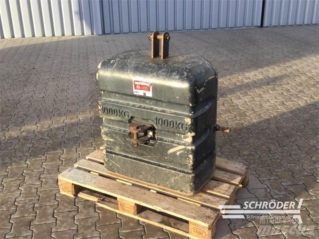  1000 KG Andet tilbehør til traktorer