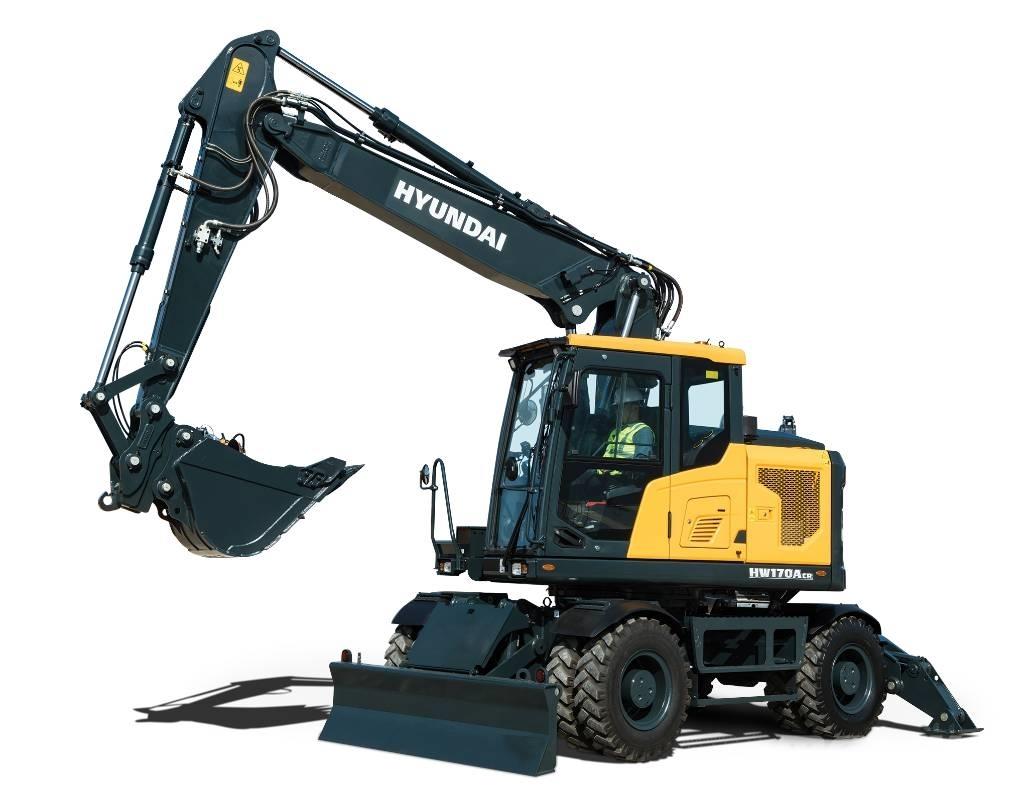 Hyundai HW 170 ACR Gravemaskiner på hjul