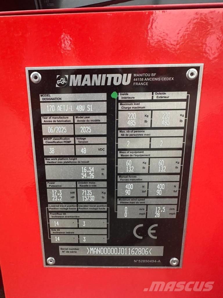 Manitou 170 AETJ Bomlifte med knækarm