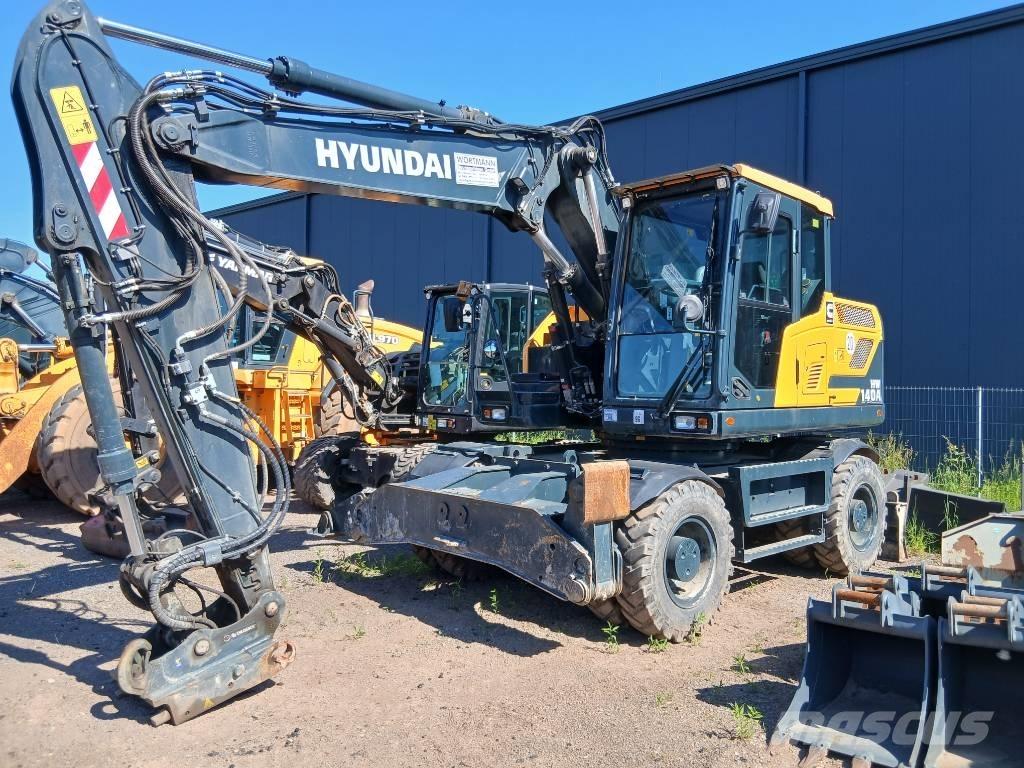 Hyundai HW 145 Gravemaskiner på hjul