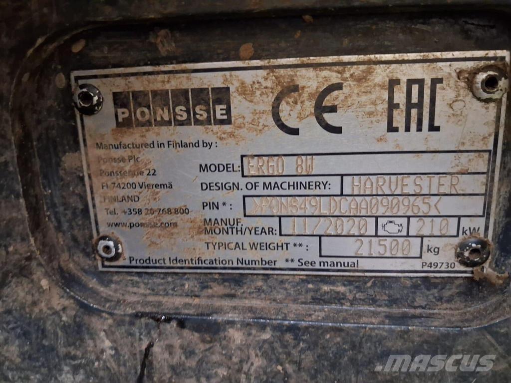 Ponsse Ergo 8W Skovningsmaskiner