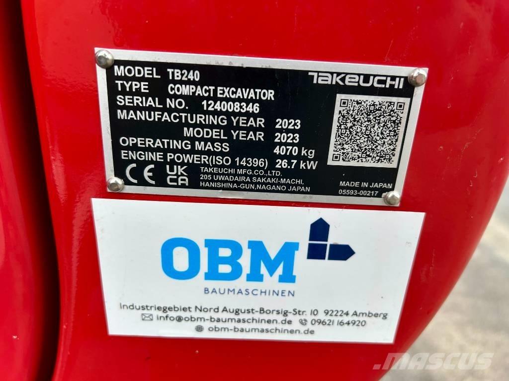 Takeuchi TB 240 Minigravemaskiner