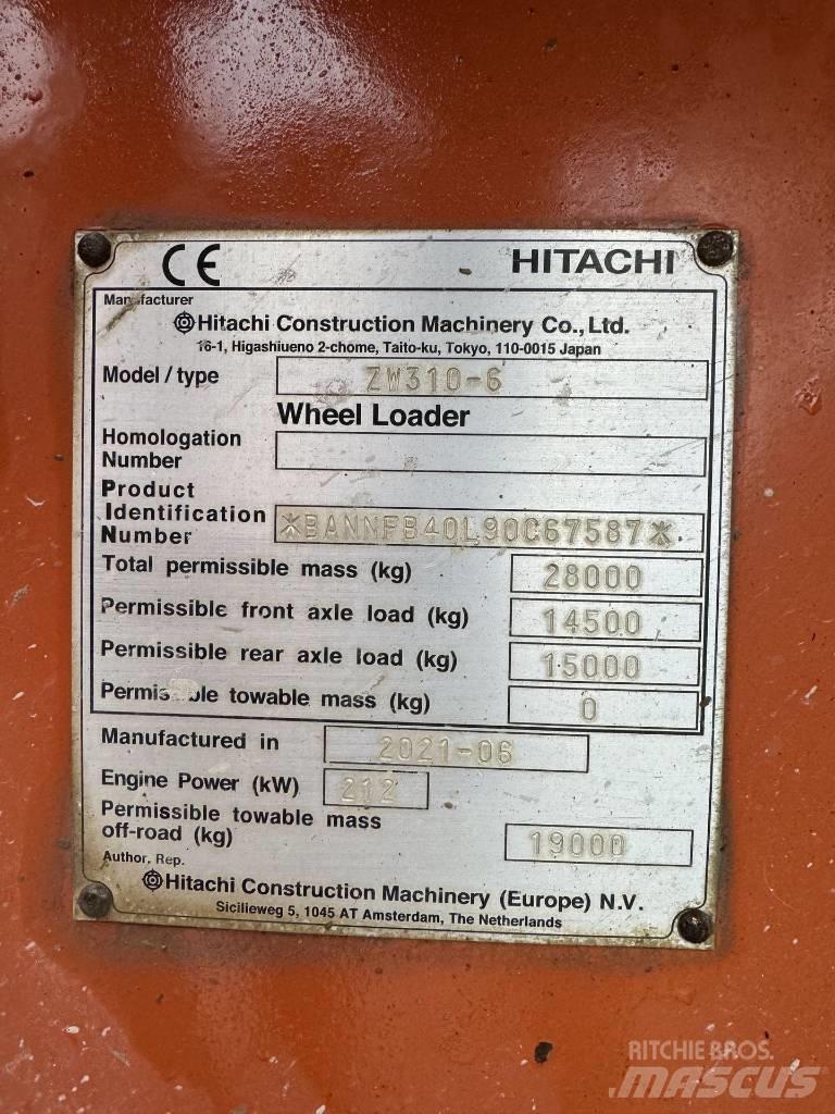 Hitachi ZW 310-6 Læssemaskiner på hjul
