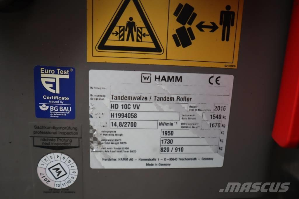 Hamm HD 10C VV Tvilling tromle