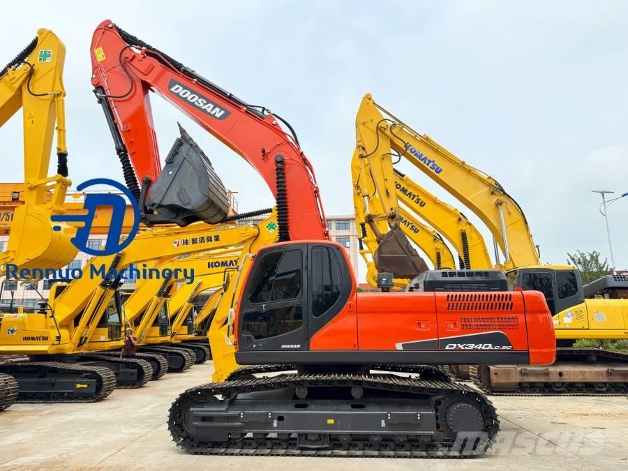 Doosan DX 340 Gravemaskiner på larvebånd