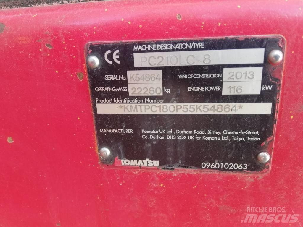 Komatsu PC 210-8 Gravemaskiner på larvebånd