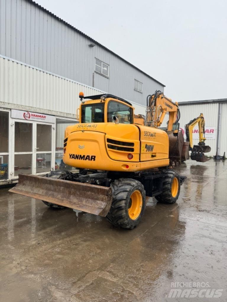 Yanmar B95W (40496) Gravemaskiner på hjul