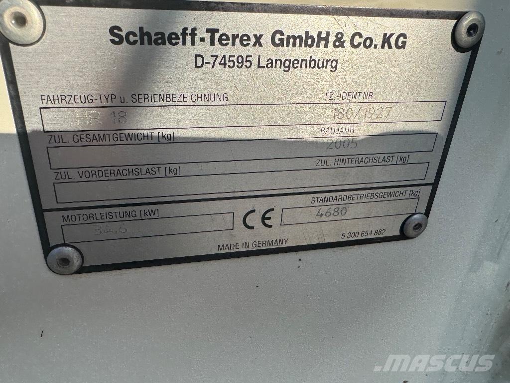 Terex HR 18 Minigravemaskiner