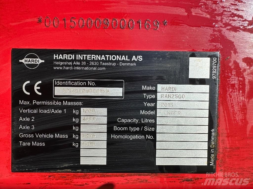 Hardi Ranger 2500 Trailersprøjter