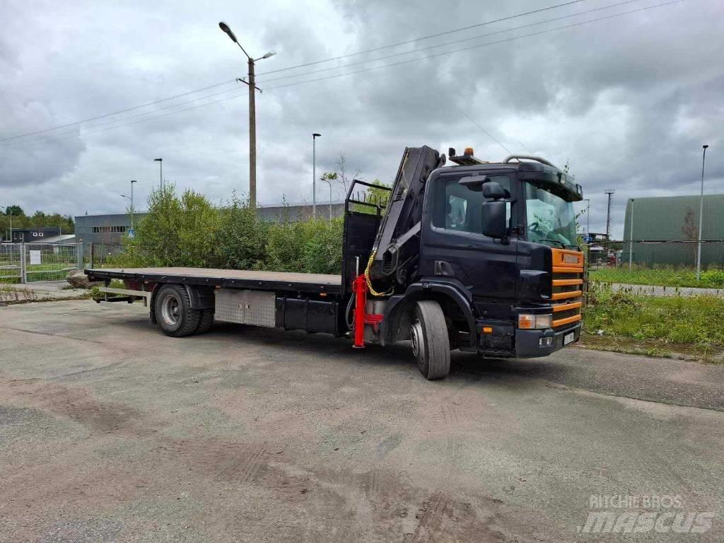 Scania P 124 Lastbil med kran