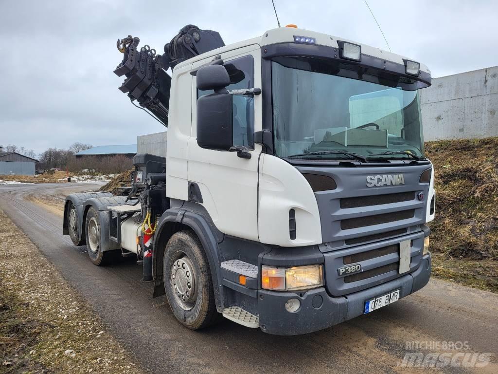 Scania P 380 Lastbil med kran