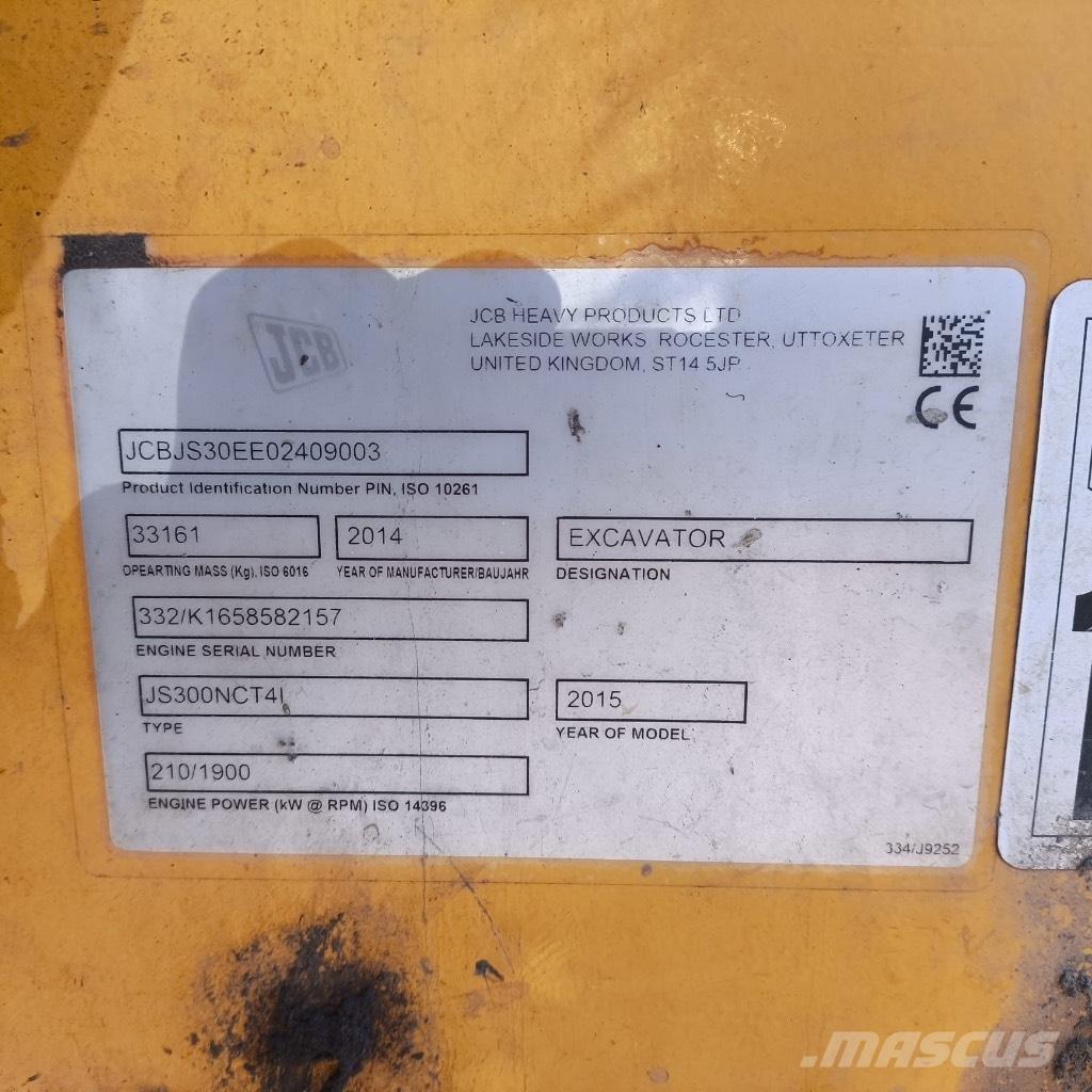 JCB JS 300 Gravemaskiner på larvebånd