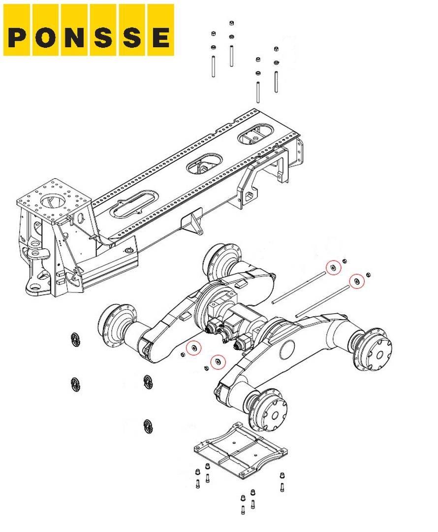 Ponsse 0062632 Chassis og suspension
