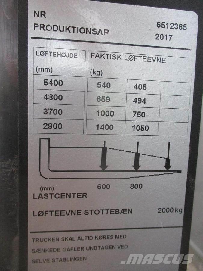 BT SPE 140L Gaffelstabler med gående fører