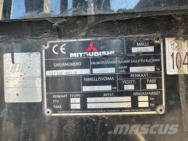 Mitsubishi FD 20 N Diesel gaffeltrucks