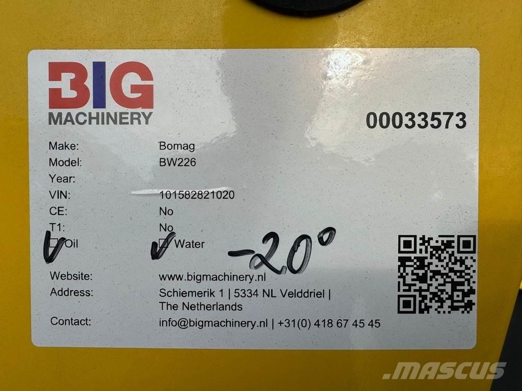 Bomag BW226 Enkelt tromle