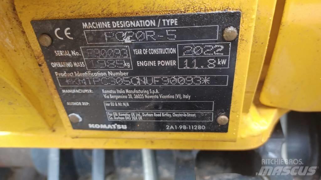 Komatsu PC 20 MR-5 Minigravemaskiner