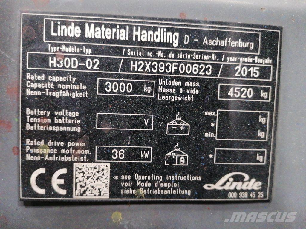 Linde H30D-02 Diesel gaffeltrucks