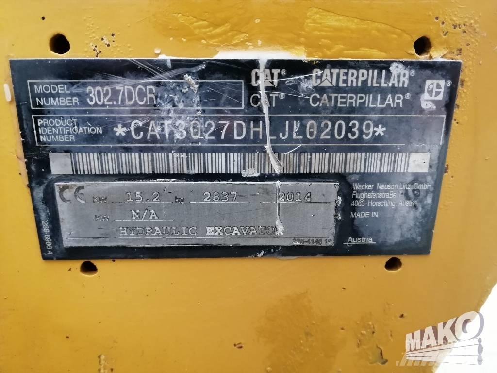 CAT 302.7 D CR Minigravemaskiner