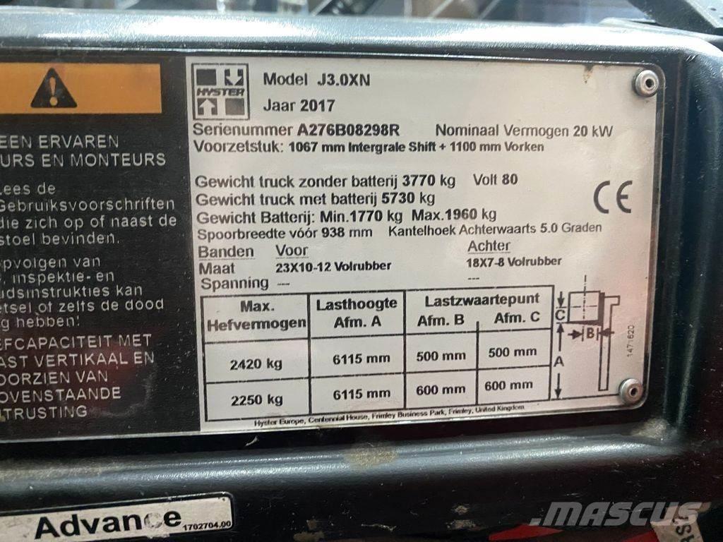 Hyster J3.0XN El gaffeltrucks
