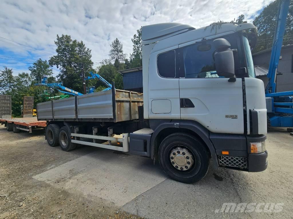Scania 114 G 380 Lastbil med lad/Flatbed
