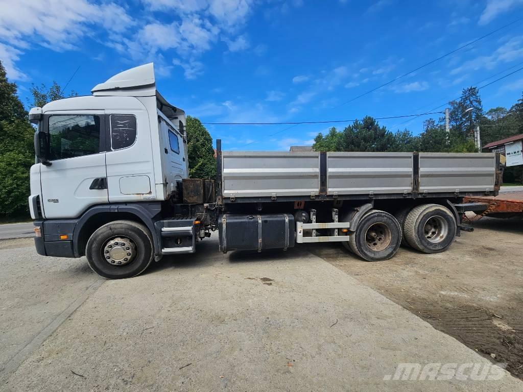 Scania 114 G 380 Lastbil med lad/Flatbed
