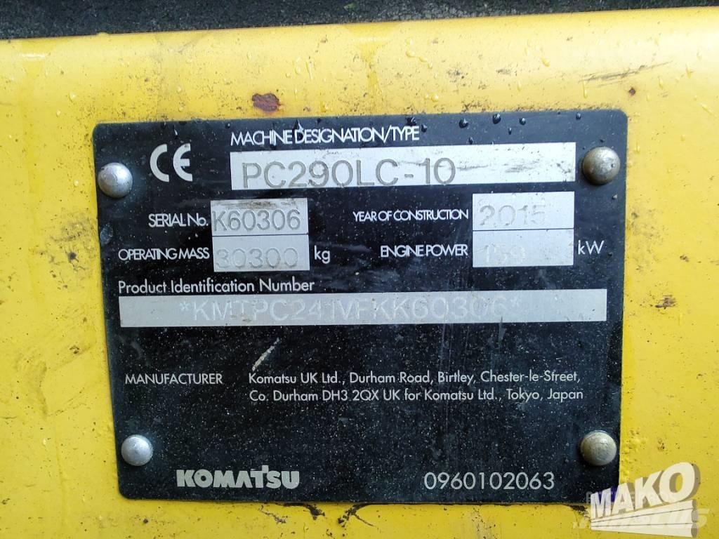 Komatsu PC 290 Gravemaskiner på larvebånd