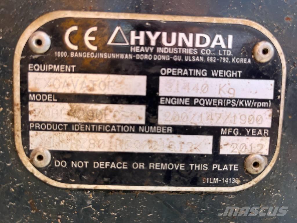Hyundai Robex 290-9 Gravemaskiner på larvebånd