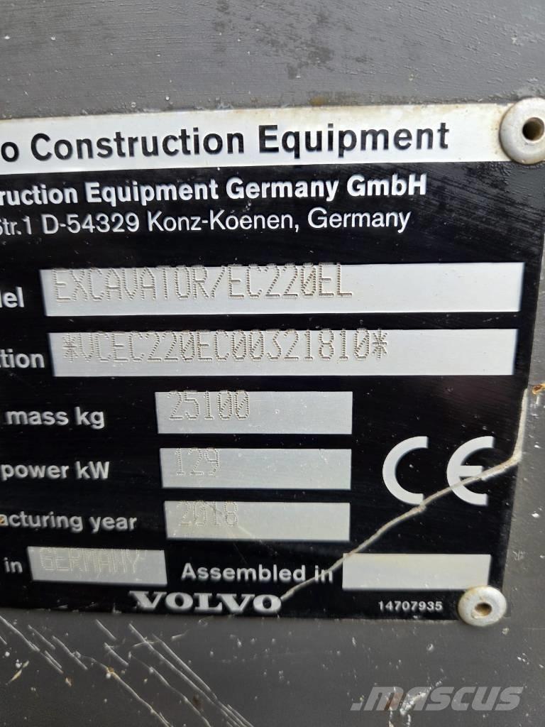 Volvo EC220EL Gravemaskiner på larvebånd