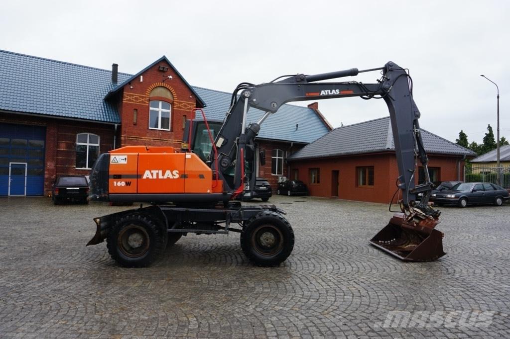 Atlas 160 W Gravemaskiner på hjul