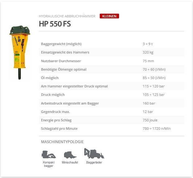Indeco HP 550 FS Hydraulik / Trykluft hammere