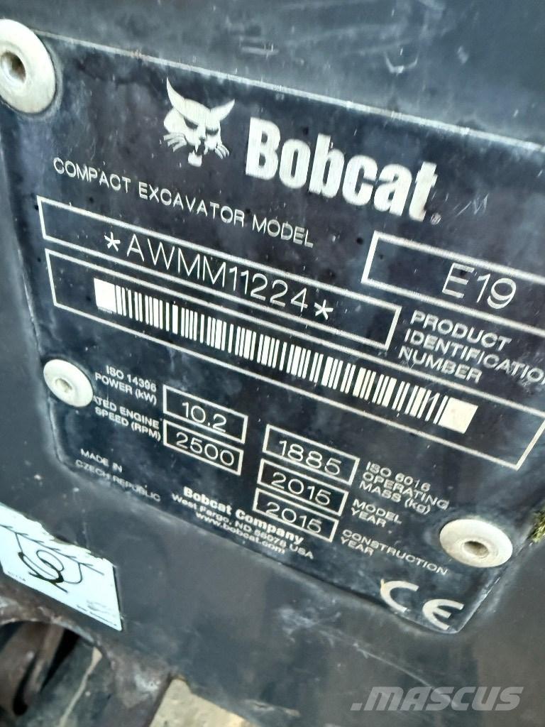 Bobcat E 19 Minigravemaskiner