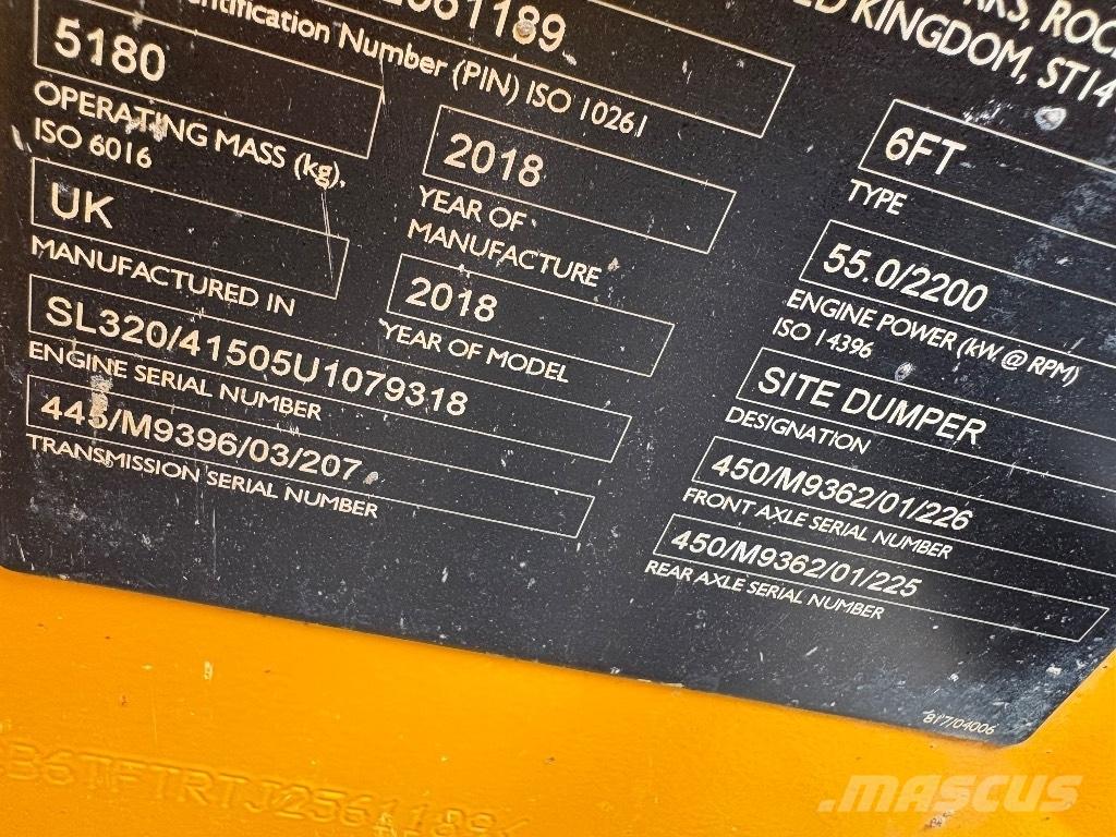JCB 6T FT Dumpere