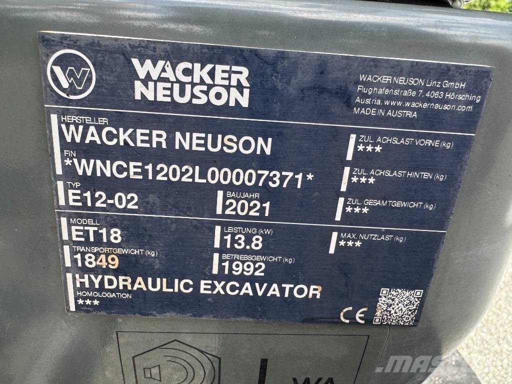Wacker Neuson ET18 Gravemaskiner på larvebånd