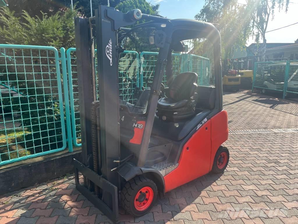 Linde H18T-01 V-3163 LPG gaffeltrucks