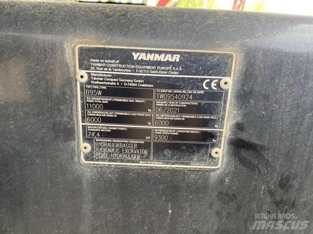 Yanmar B95W Gravemaskiner på hjul