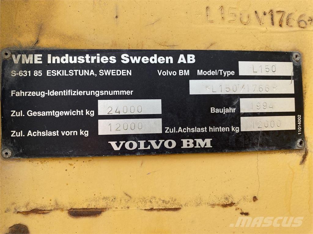 Volvo L150 Læssemaskiner på hjul