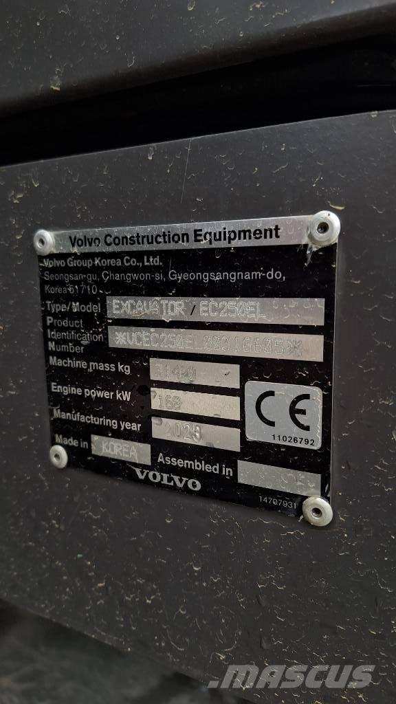 Volvo EC 250 EL Gravemaskiner på larvebånd