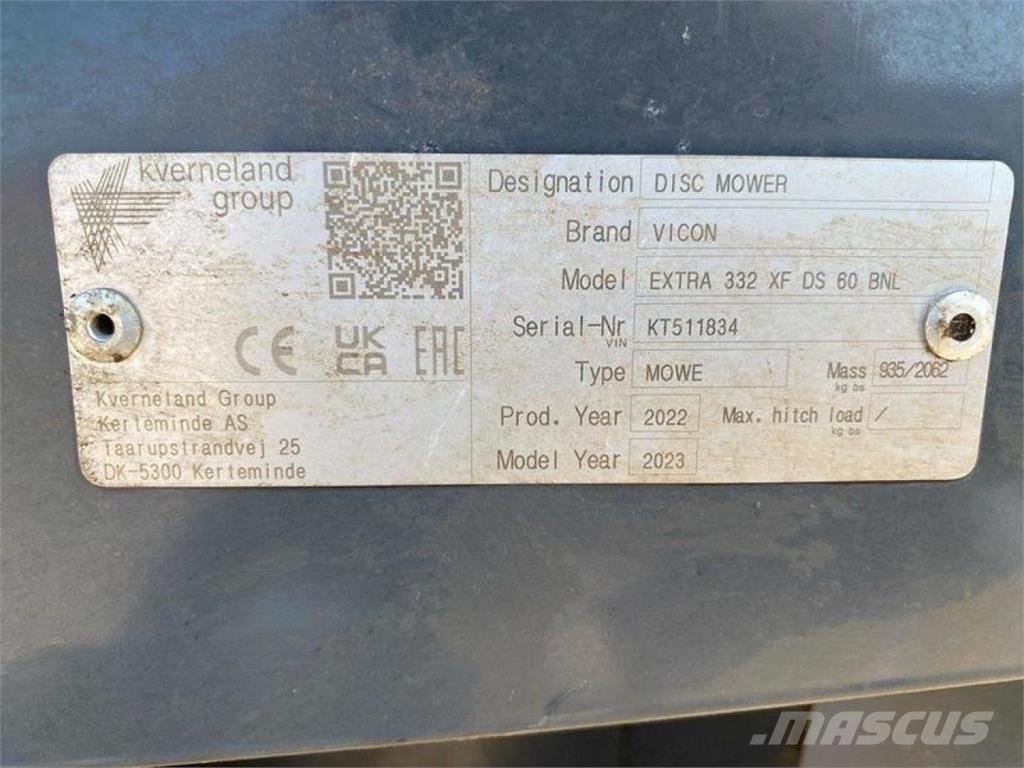 Vicon EXTRA 332 XF Græsslåmaskiner