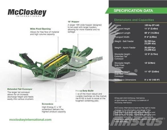 McCloskey R155 Sorterværk
