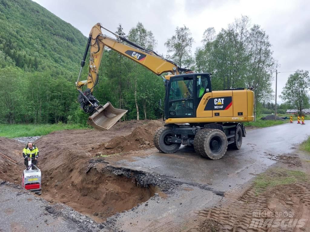 CAT M 314 F Gravemaskiner på hjul