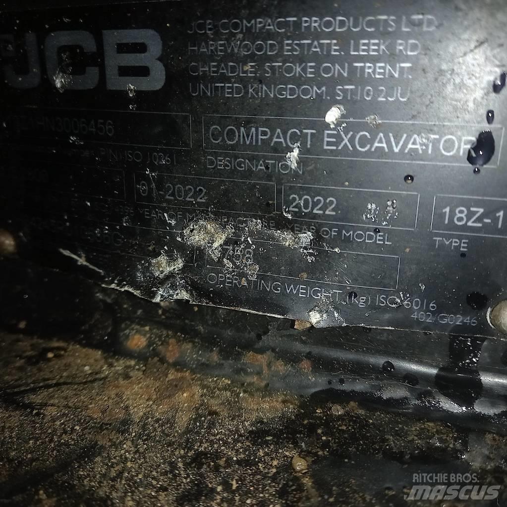 JCB 18Z-1 Minigravemaskiner