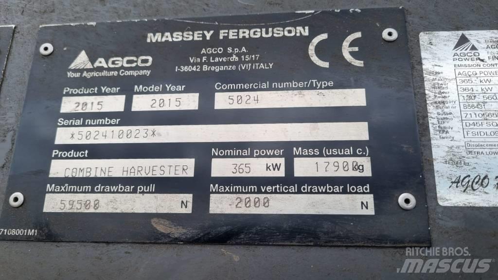 Massey Ferguson 9380 Mejetærskere
