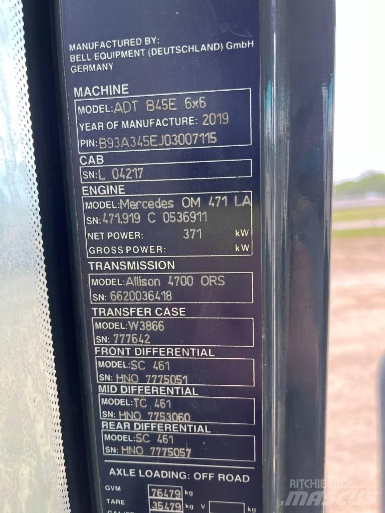 Bell B45E Terrængående lastbiler