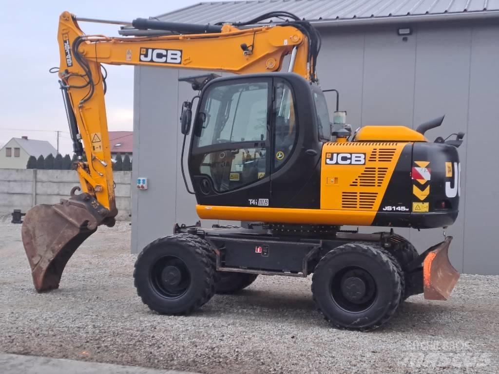 JCB JS145 W Gravemaskiner på hjul