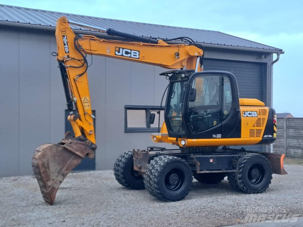 JCB JS145 W Gravemaskiner på hjul