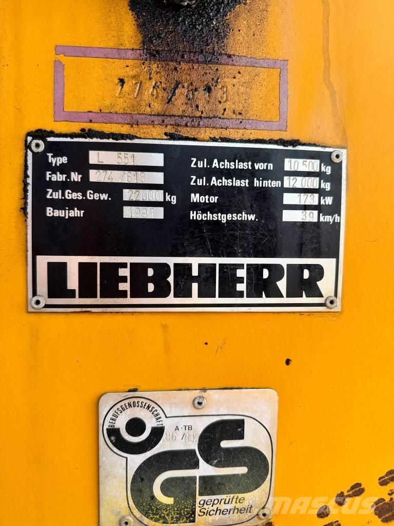 Liebherr L 551 Læssemaskiner på hjul