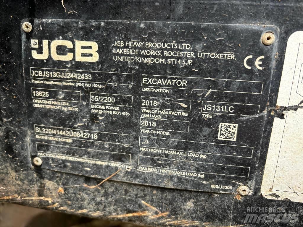 JCB JS 131 LC Gravemaskiner på larvebånd