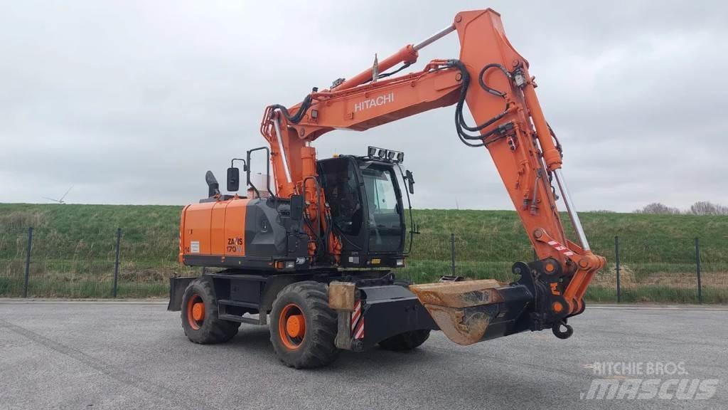 Hitachi ZX 170W-5B Gravemaskiner på hjul