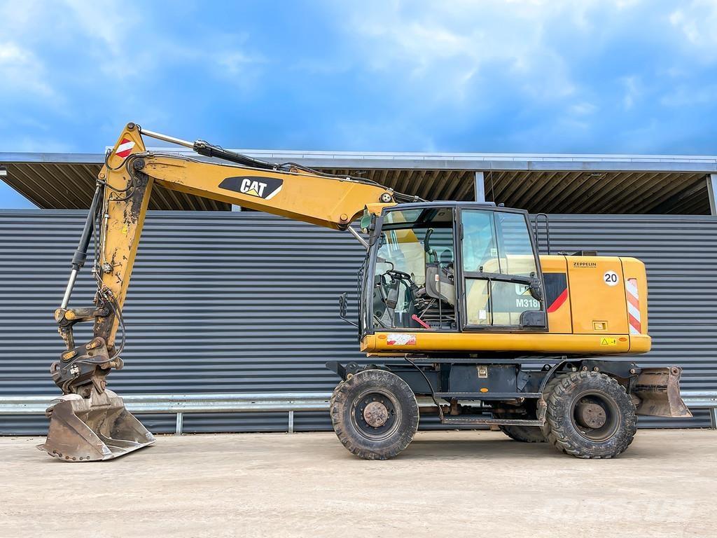 CAT M318F Gravemaskiner på hjul